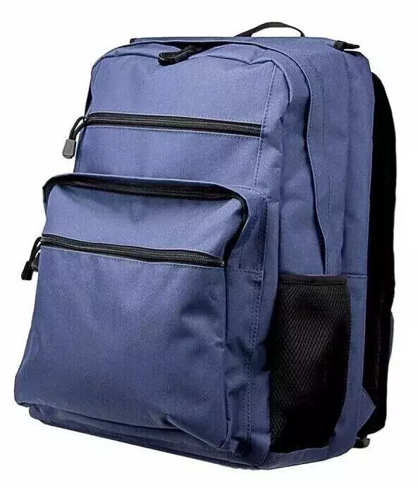 Covert Backpack Body Armor System w/ Front + Rear NIJ IV Rigid Inserts - Stops 300WIN MAG + .30-06AP - Blue