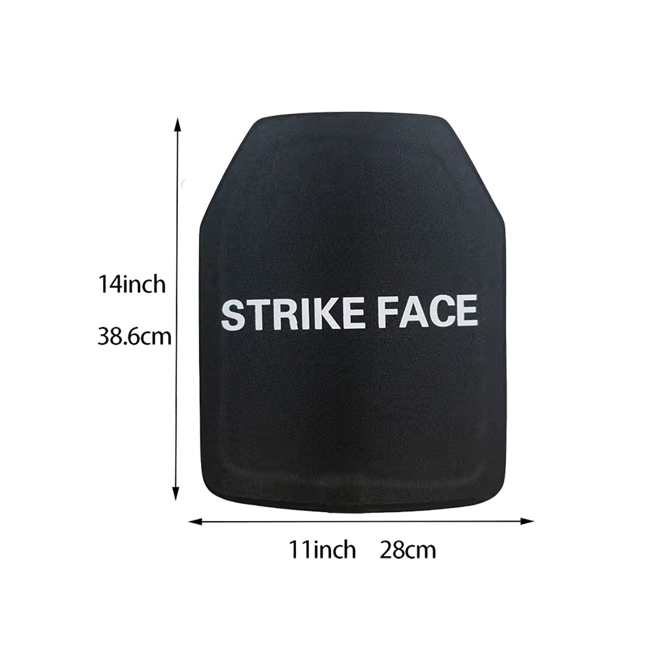 Concealable Body Armor w/ Extra Large 11inx14in Front + Rear NIJ IV Rigid Inserts - Stops 300WIN MAG + .30-06AP White