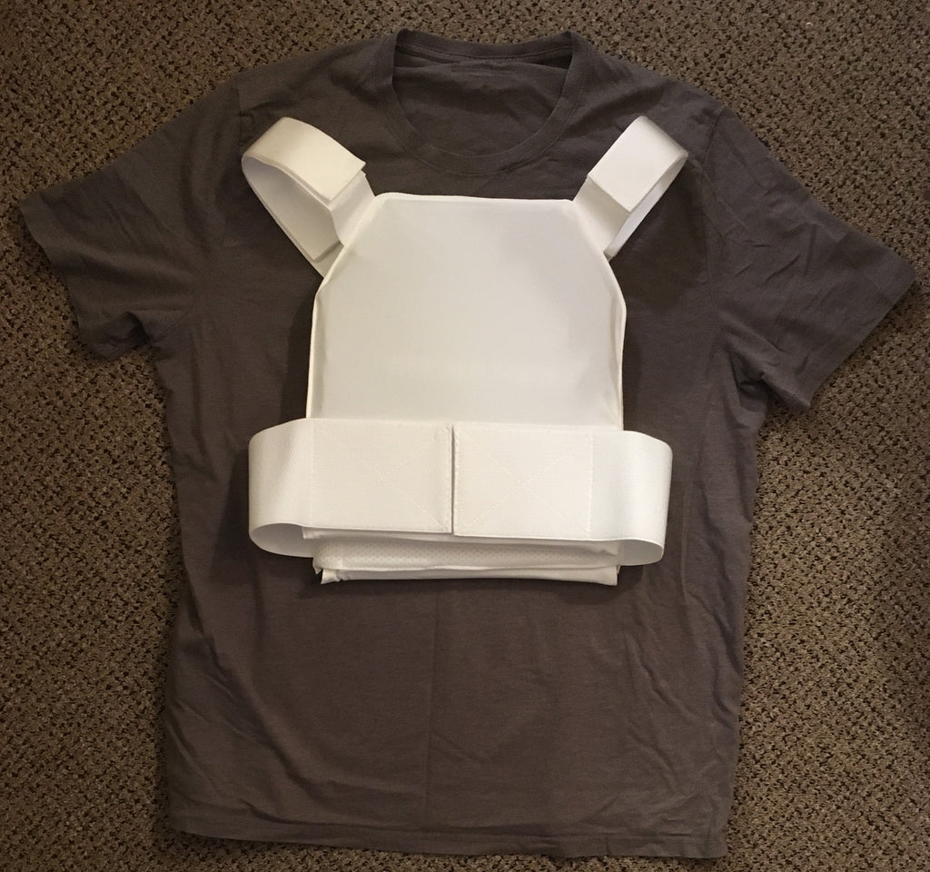 Concealed Anti-Assault Rifle Body Armor w/ Front + Rear NIJ IV Rigid Inserts - Stops 300WIN MAG + .30-06AP