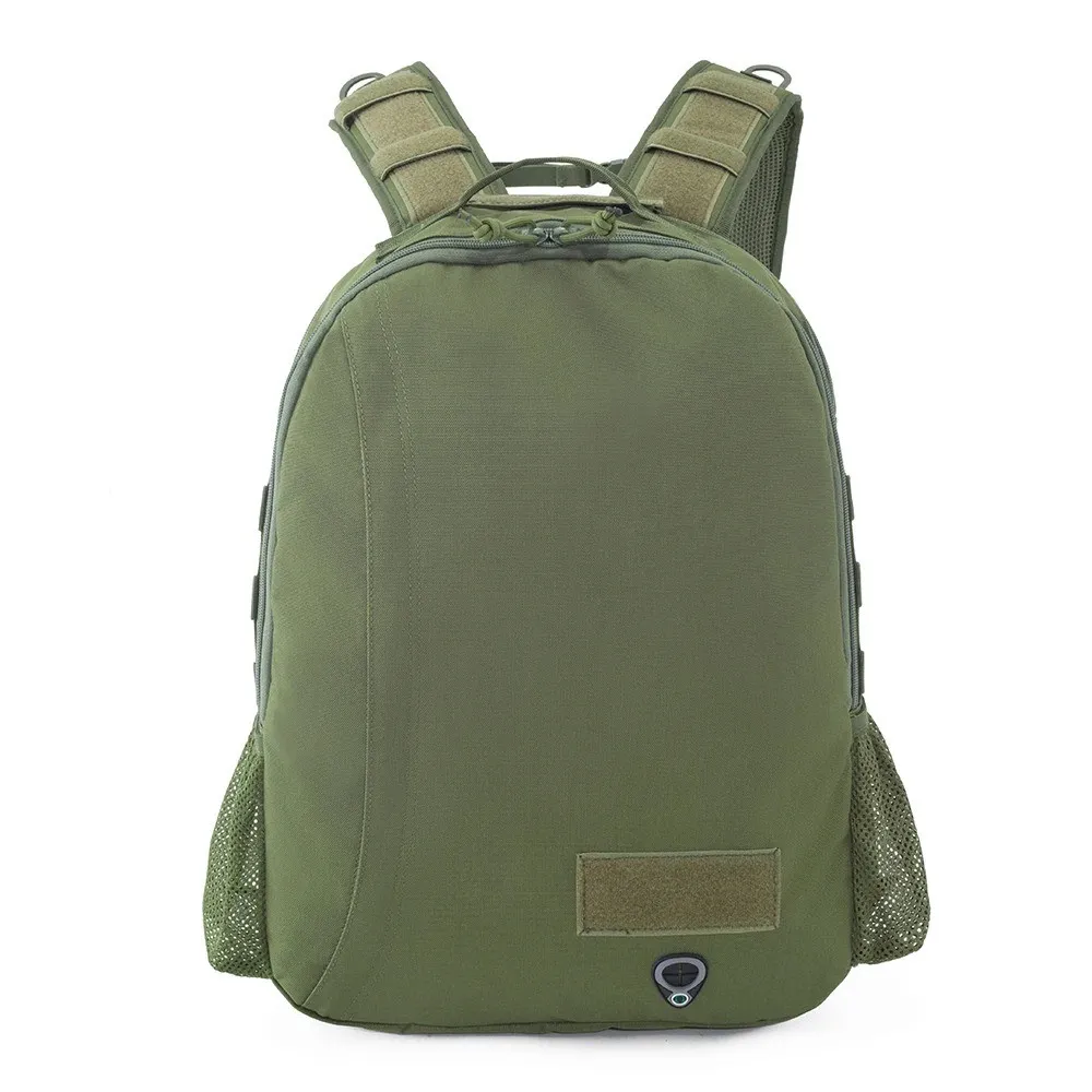 Covert Backpack Body Armor System w/MOLLE Attachments + Front + Rear NIJ IV Rigid Inserts - Stops 300WIN MAG + .30-06AP - Green